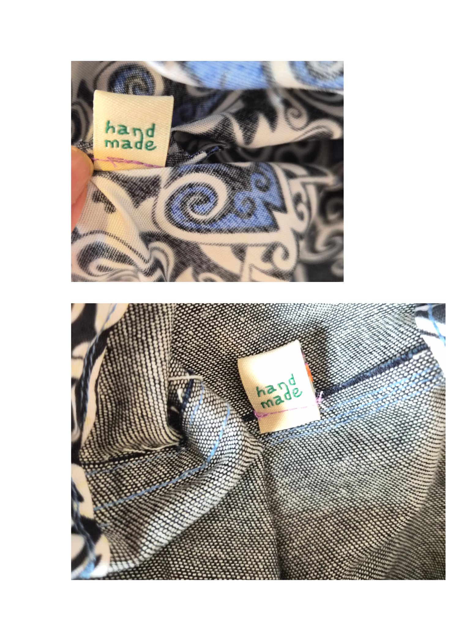 Handmade Blue Print Shirt & Shorts Set – Size 1–2