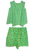 Handmade Christmas Two-Piece Top & Shorts Set – Size 1–2