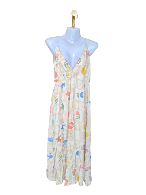 Lez a Lez Tropical Print Maxi Dress – Size M