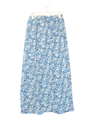 Blue Floral Maxi Skirt – Size S (Estimated)