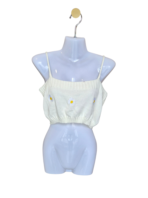 SHEIN Daisy Knit Crop Cami – Size M