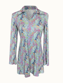 Floral Collared Tunic Top – Size L