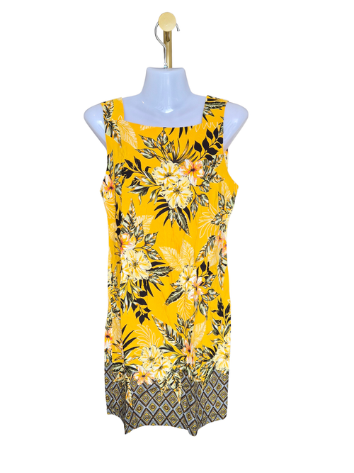 Dorothy Perkins Yellow Tropical Floral Shift Dress