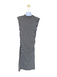 Black & White Geometric Midi Dress
