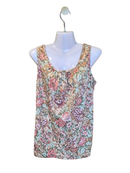 Vintage Floral Sleeveless Tank Top