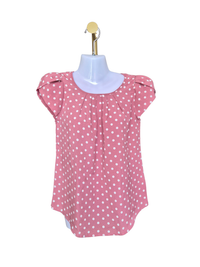 SHEIN Pink Polka Dot Blouse – Size XS