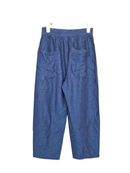 Blue Chambray Wide-Leg Pants