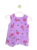 Handmade Pink Hibiscus Top & Trousers Set – Size 1–2 Years