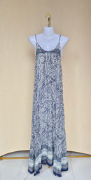 TOBI Blue & White Paisley Maxi Dress – Size S