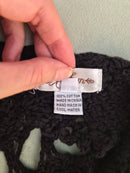 Black Crochet Cover-Up Dress (Anbem) Size M