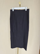 Black Midi Pencil Skirt (S/M)