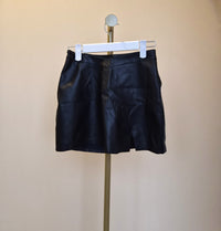 Black Faux Leather Skort – Size XS