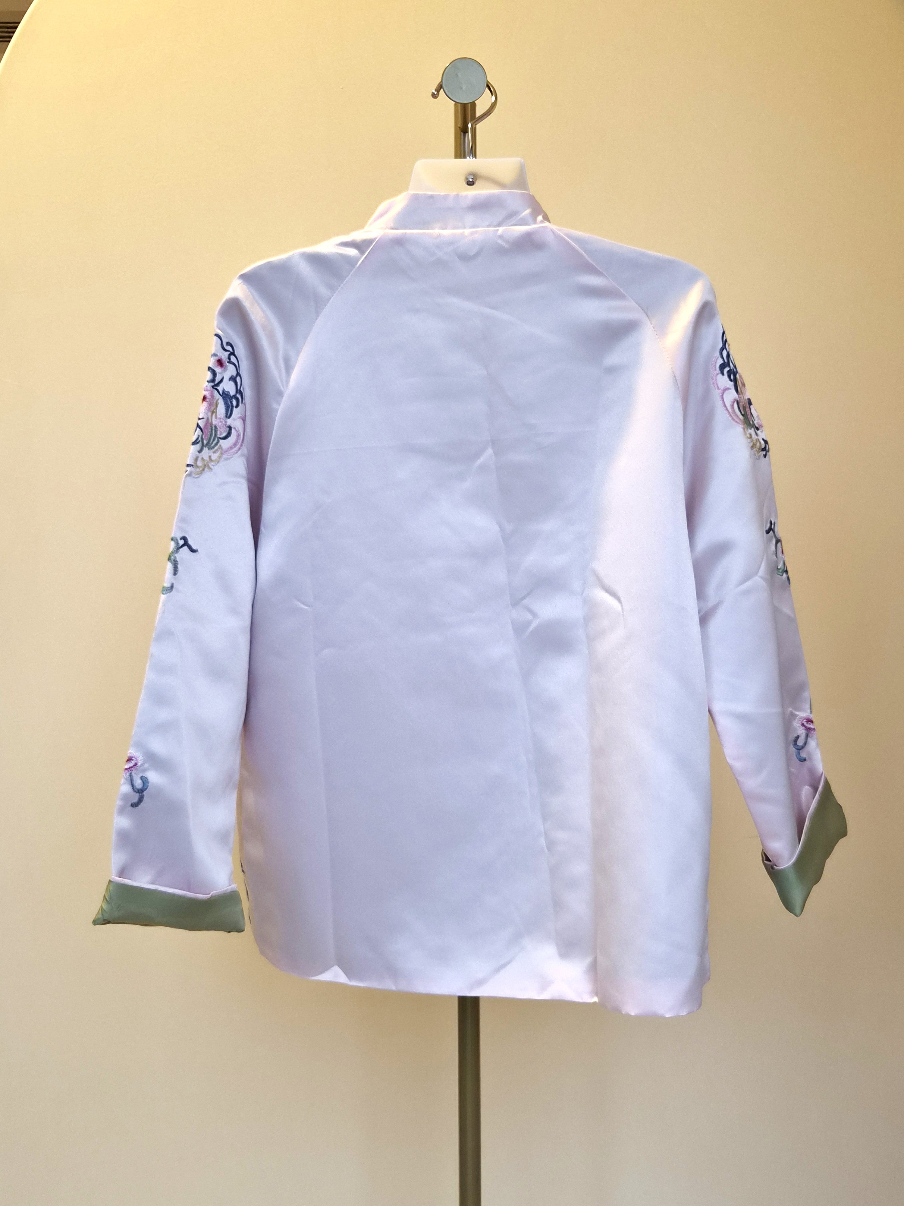 Traditional Embroidered Satin Jacket – Size 3