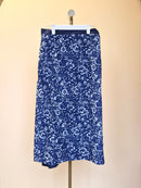 Shanshan Blue Floral Wrap Skirt – Size 2XL (Brand New)