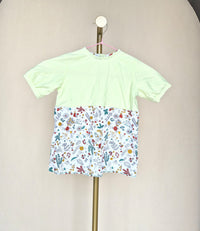 Handmade Kids' Lime Green Top & Pants Set – Approx. Size 4–5
