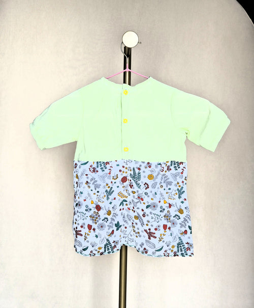 Handmade Kids' Lime Green Top & Pants Set – Approx. Size 4–5