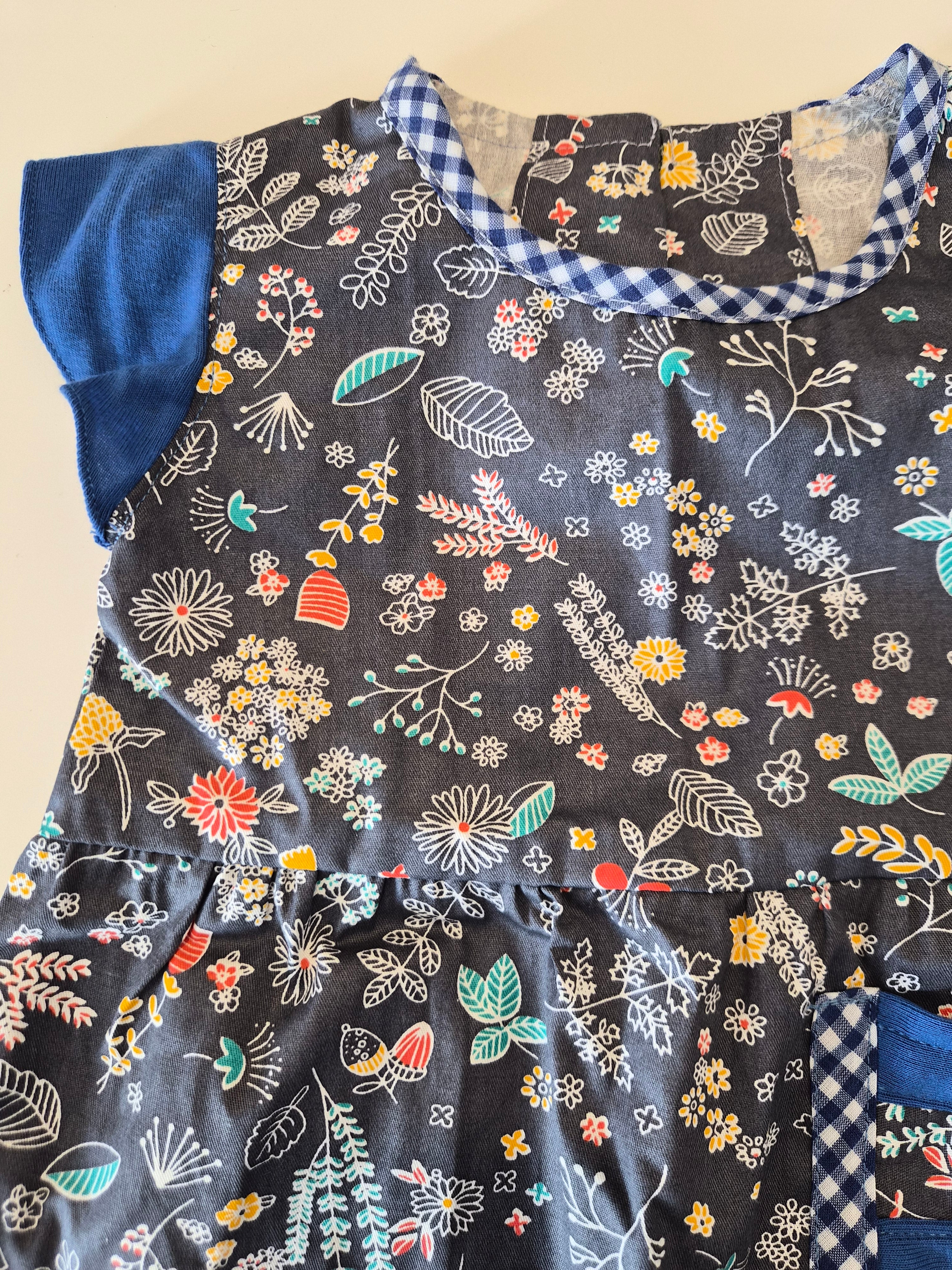 Handmade Floral Baby Dress – Brand New