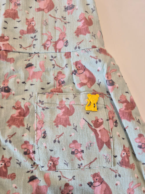 Handmade Woodland Corduroy Dress (2–3 Years)