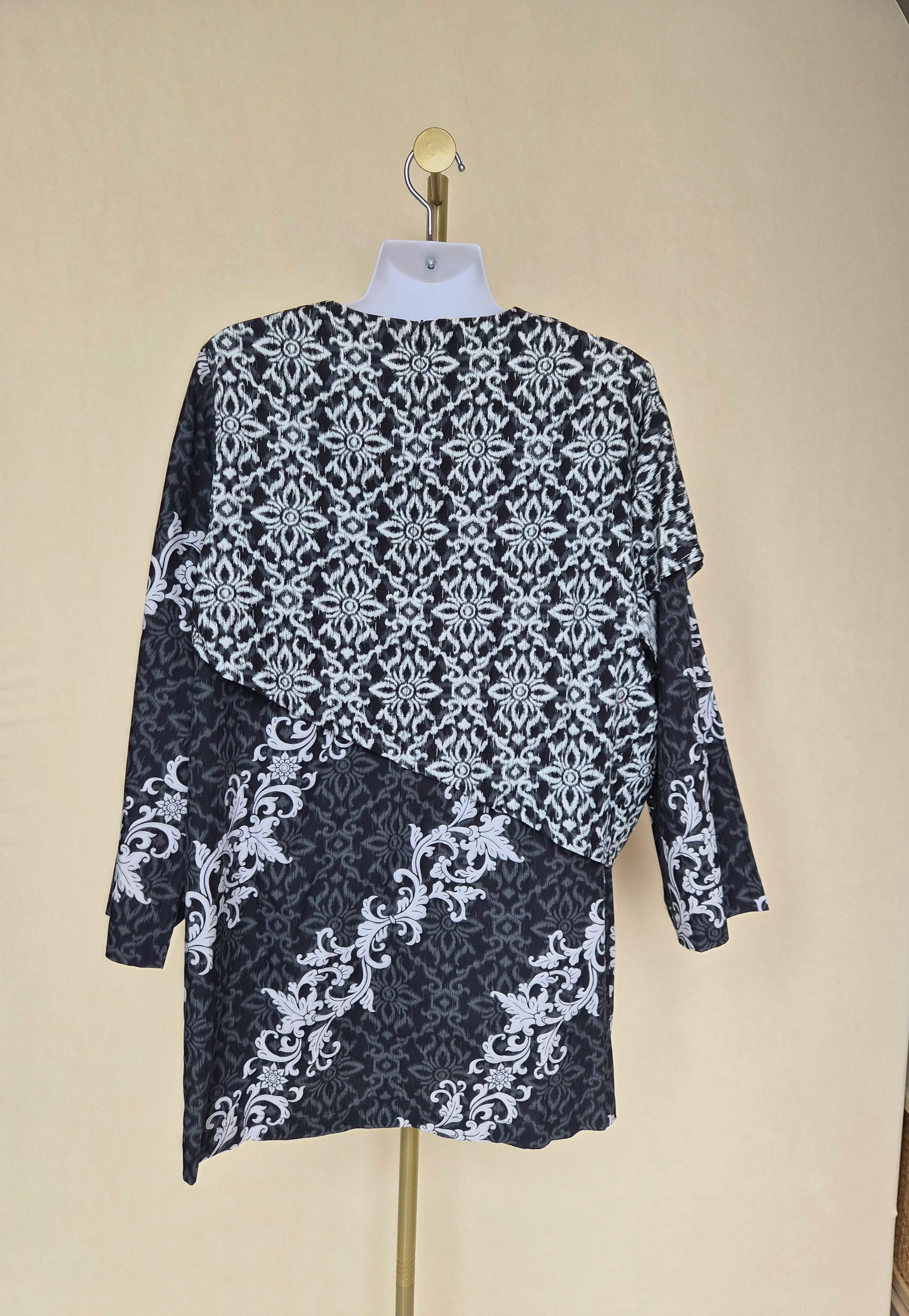 Batik Keris Cotton Print Blouse – 2XL