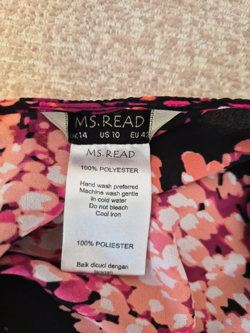 MS. READ Floral Blouse – Size UK 14 (L)