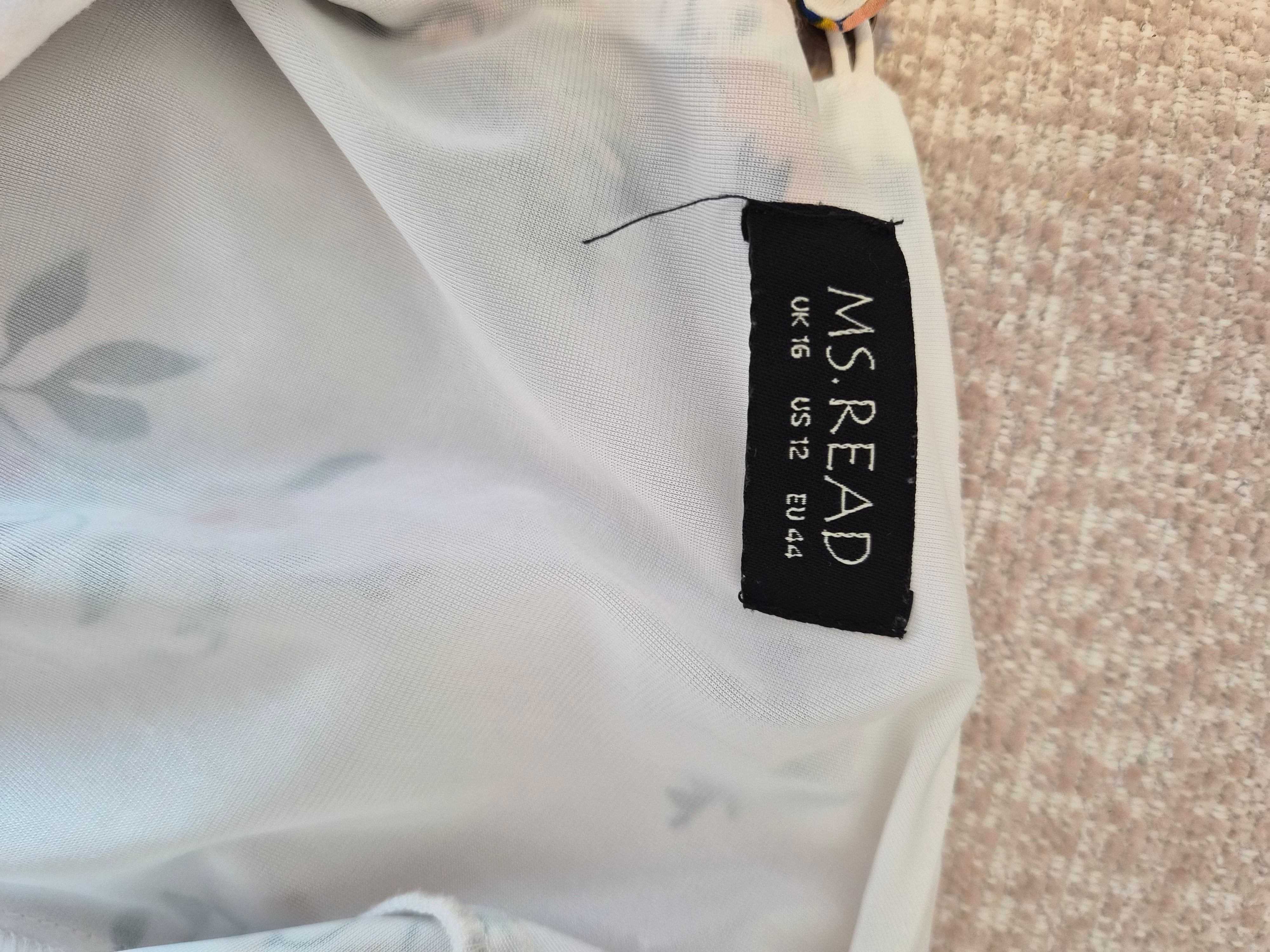 MS. READ White Floral Blouse – Size UK 16 (XL)
