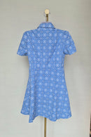 SHEIN Blue Eyelet Shirt Dress – Size S (Brand New)