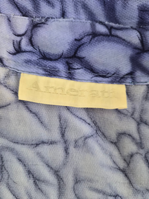 Amerati Lavender Printed Blouse -Free Size