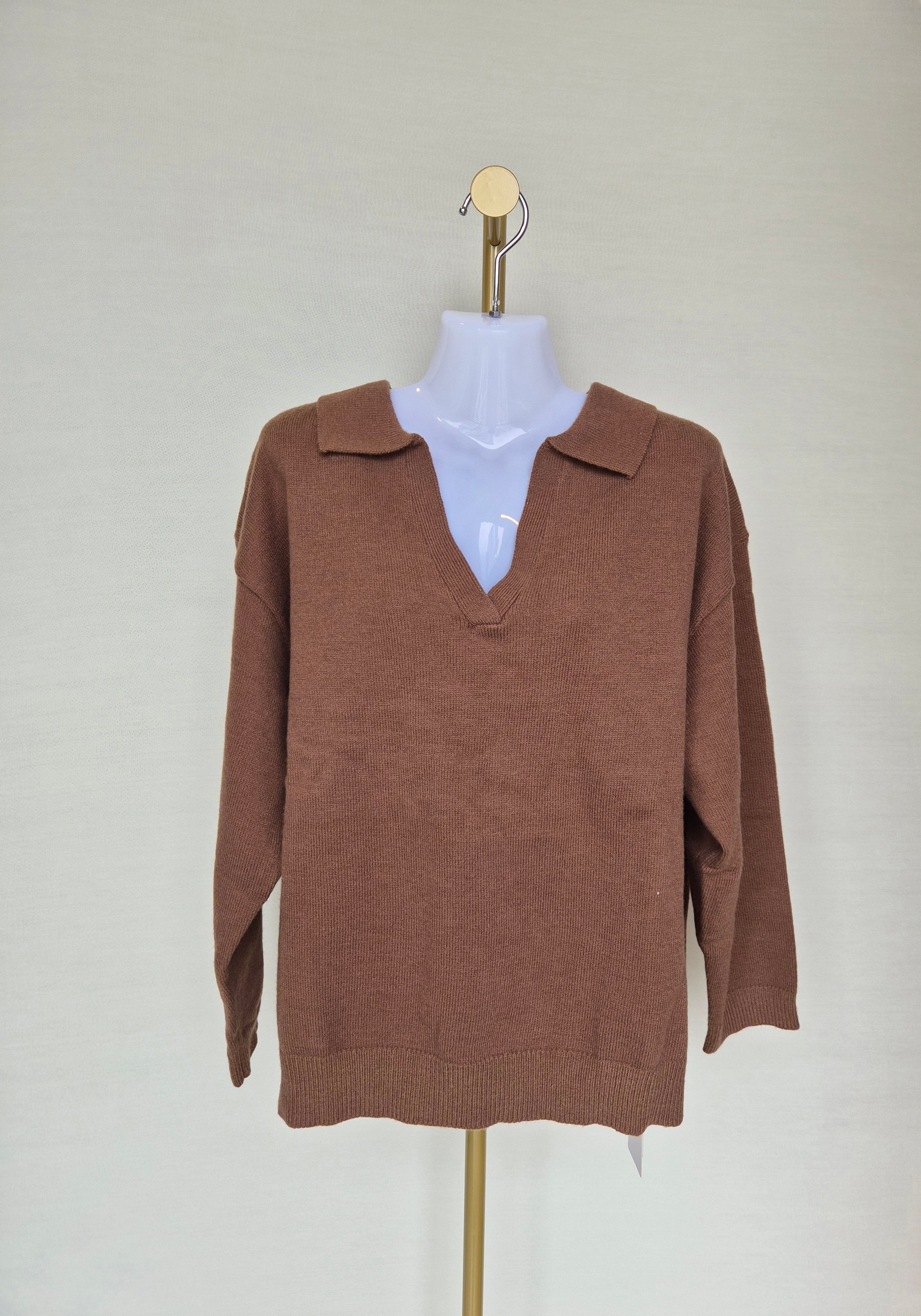 DAZY Knit Collared Sweater – XL (Brand New with Tags)