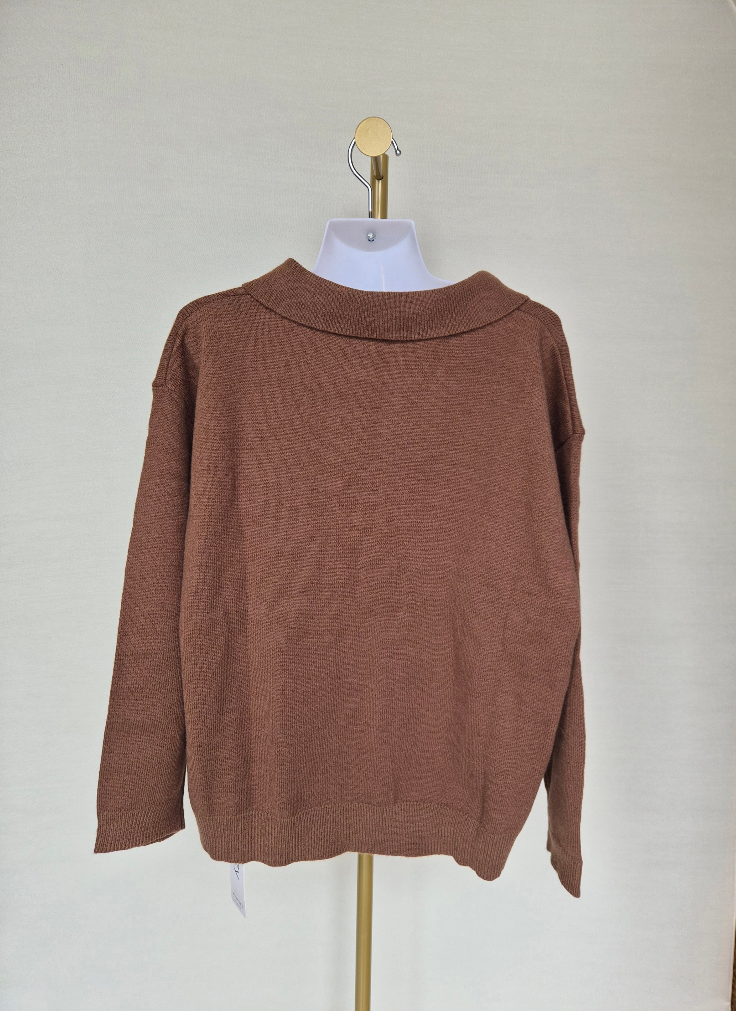 DAZY Knit Collared Sweater – XL (Brand New with Tags)