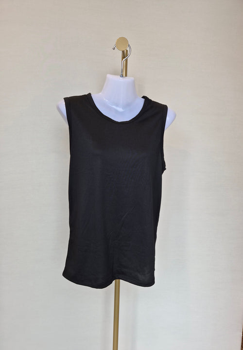 Black Sleeveless Tank Top Free Size