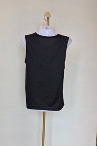 Black Sleeveless Tank Top Free Size