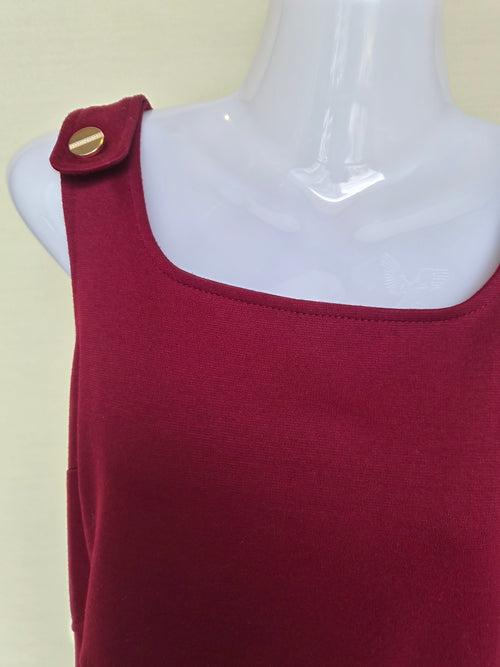 Dorothy Perkins Burgundy Shift Dress – UK 6 (US 2 / EU 34 / XS)