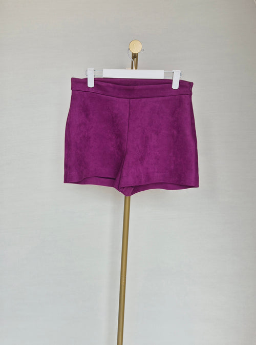 ZARA W/B Collection Faux Suede Shorts (Size M / UK 12)