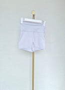 White High-Waisted Active Shorts Size S