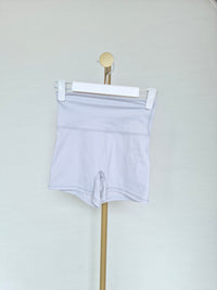 White High-Waisted Active Shorts Size S