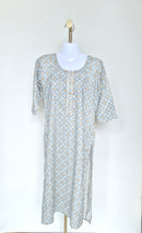 M Green – Printed Cotton Midi Dress (Size M)