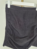 H-R New Fashion Black Ruched Mini Skirt – Size S
