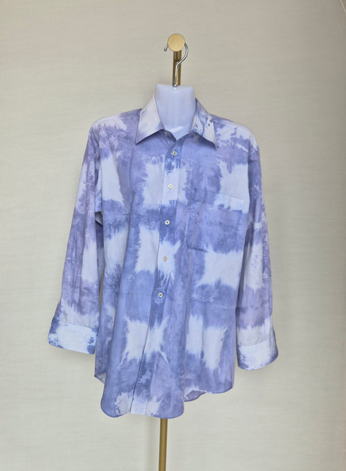 Minespoint Tie-Dye Long Sleeve Shirt – Lavender/White Free Size