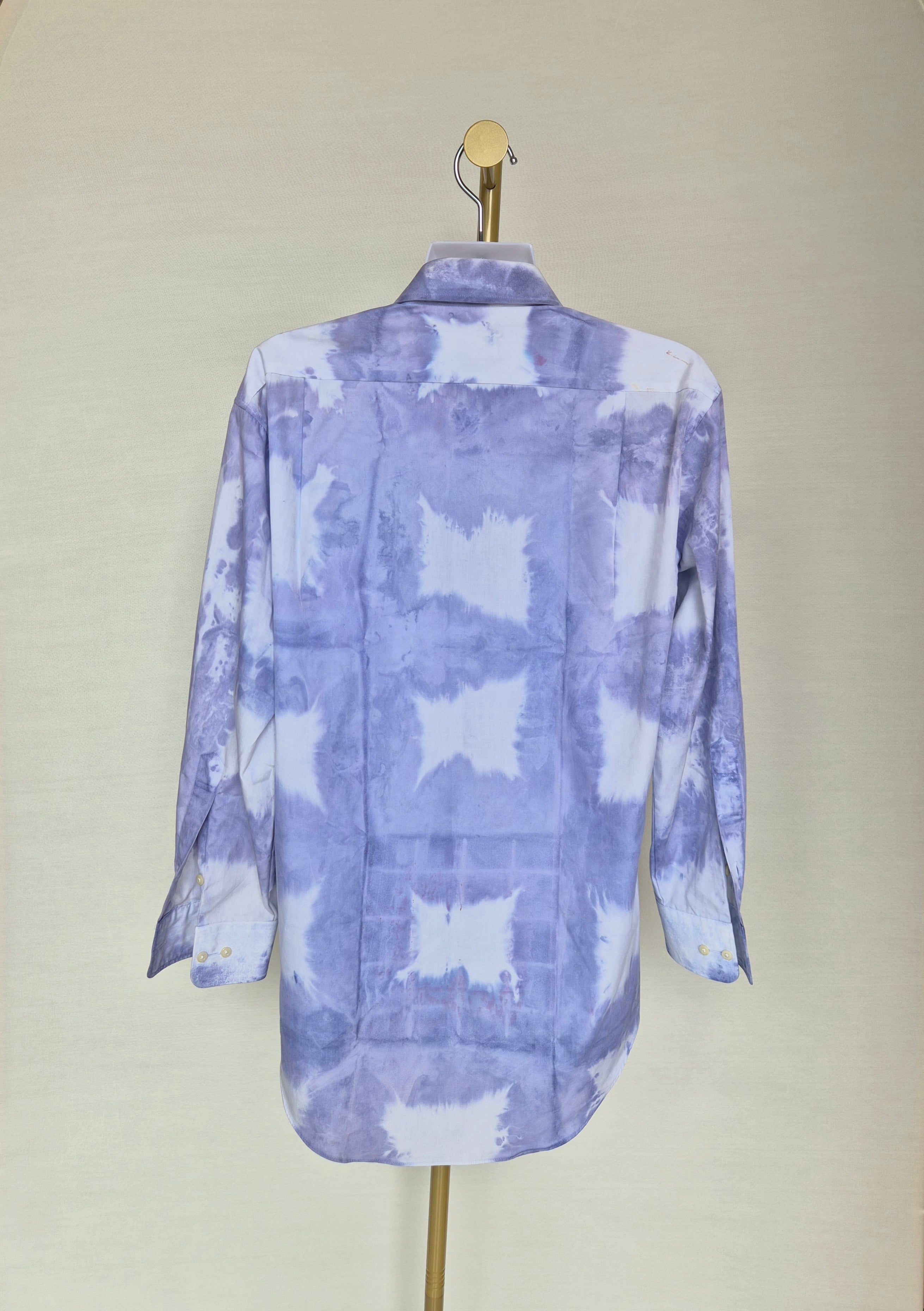 Minespoint Tie-Dye Long Sleeve Shirt – Lavender/White Free Size