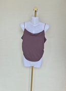 Chocolate Brown Cowl Neck Cami Top