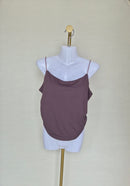 Chocolate Brown Cowl Neck Cami Top