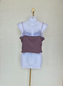 Chocolate Brown Cowl Neck Cami Top