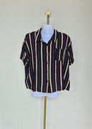 KITSCHEN Striped Short Sleeve Shirt – Size XL