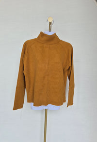 A.Y Studio Ribbed Mock Neck Top – Size 16