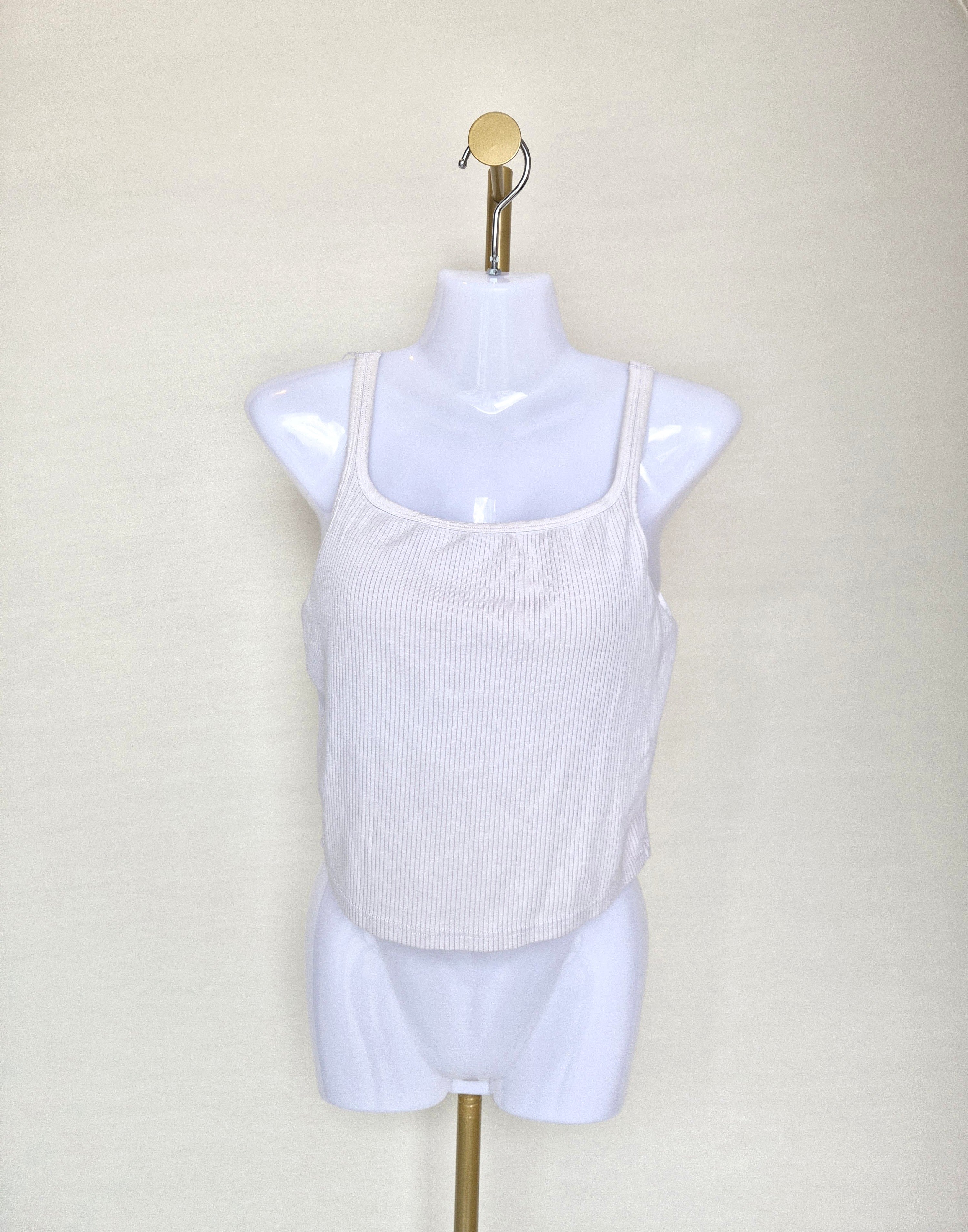 UNIQLO AIRism Ribbed Cropped Cami – Size L