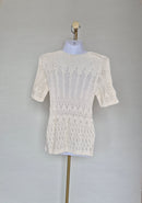 Graceful Days Pointelle Knit Cardigan  Size: M