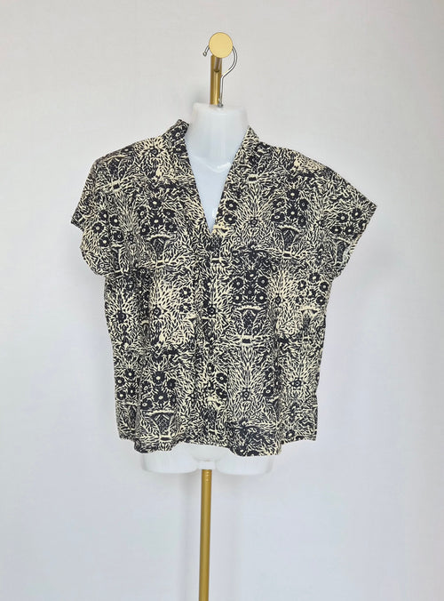 July Signature Botanical Blouse – Size S