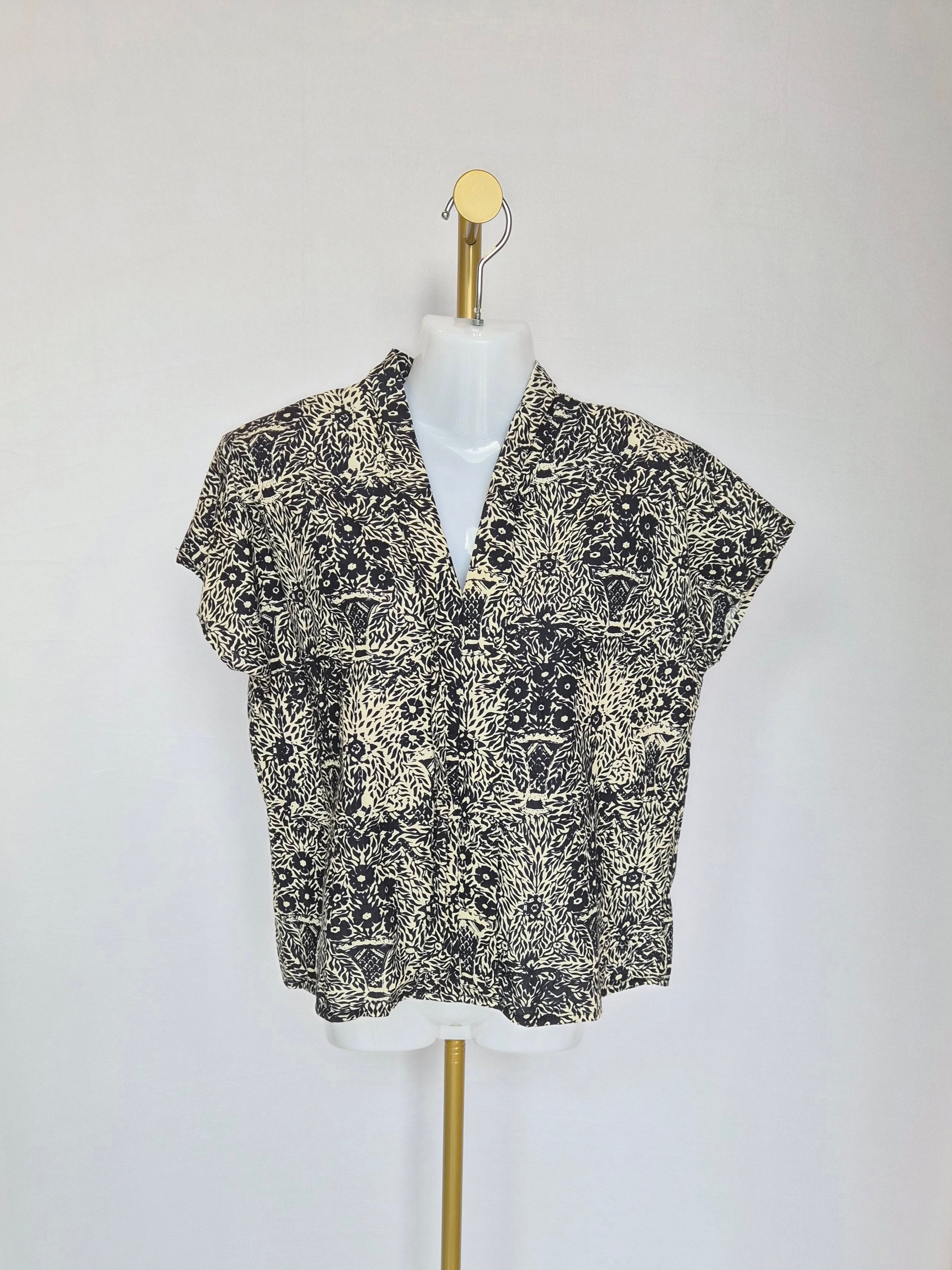 July Signature Botanical Blouse – Size S