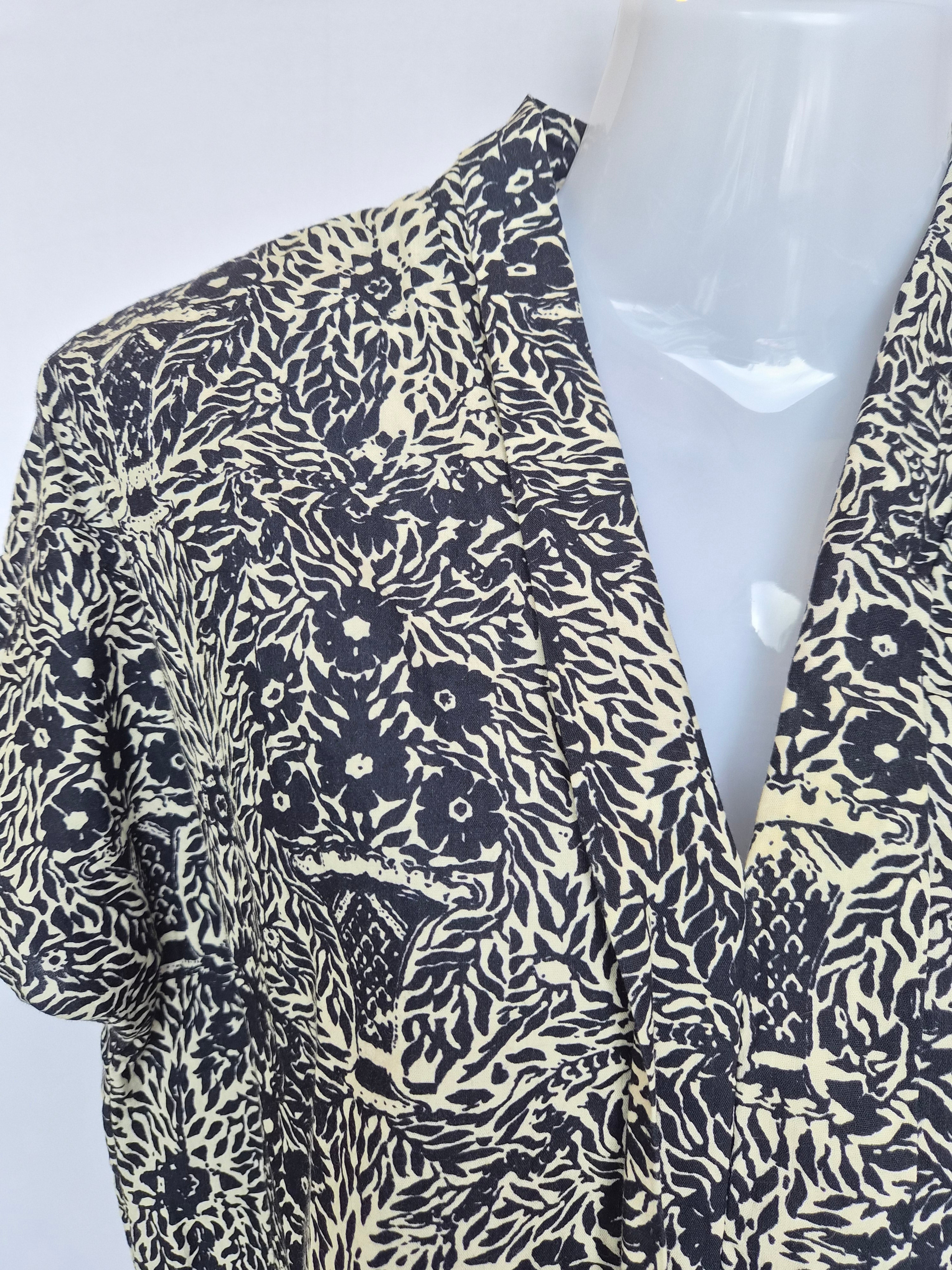 July Signature Botanical Blouse – Size S