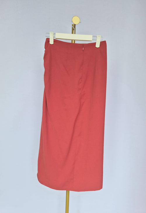 Love, Bonito Ruched Wrap Midi Skirt (XS / UK 6)